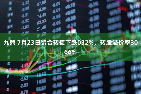 九鼎 7月23日聚合转债下跌032%，转股溢价率3066%